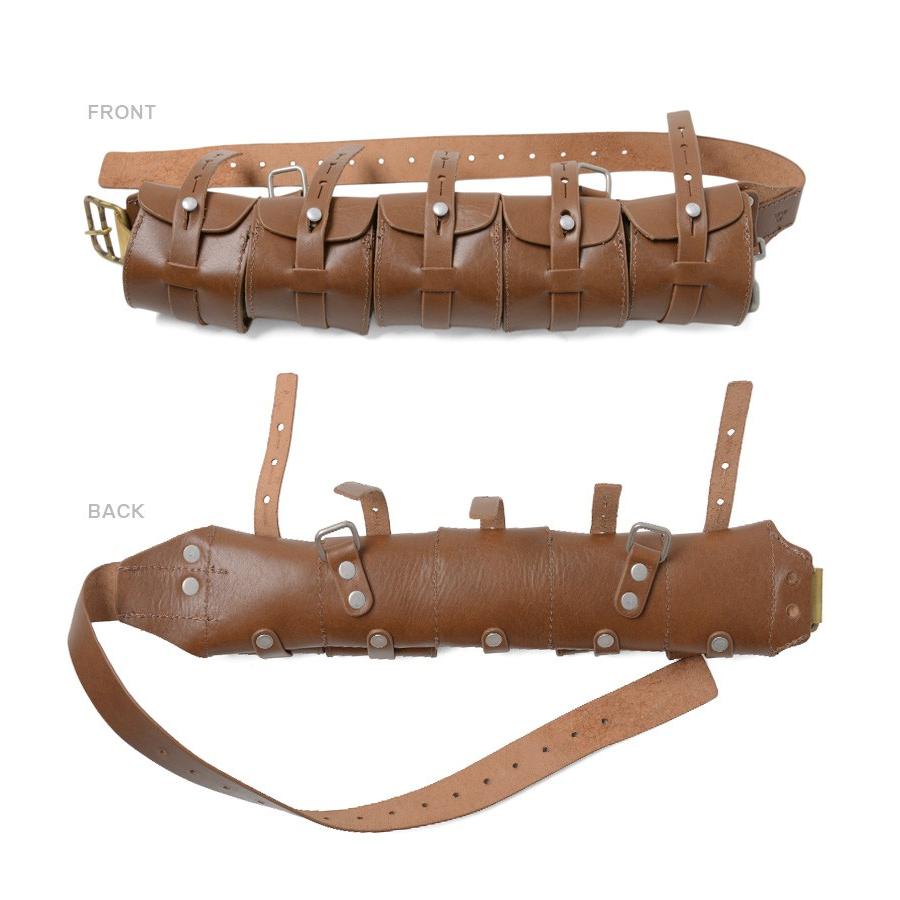 MILITARY 新品 スウェーデン軍 5ポケット レザー バンダリア MILITARY 新品 スウェーデン軍 5ポケット レザー バンダリア