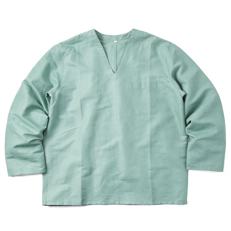 MILITARY（ミリタリー） 実物 新品 ハンガリー軍 リネン Vネック