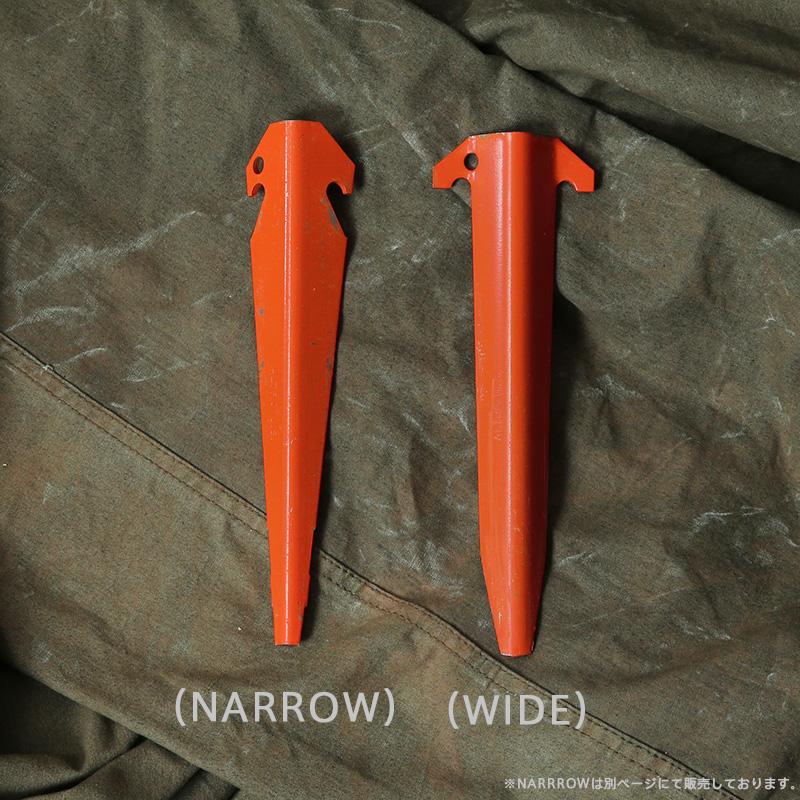 MILITARY（ミリタリー） 実物 USED 米軍 テントペグ オレンジ WIDE 5本