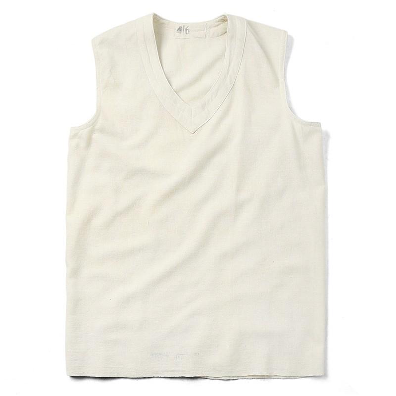 実物 フランス軍 リネン ベスト ナチュラル Used メンズ ミリタリーベスト プルオーバー ジレ 麻 軍服 放出品 クーポン対象外 T Wip ミリタリーショップwaiper 通販 Yahoo ショッピング