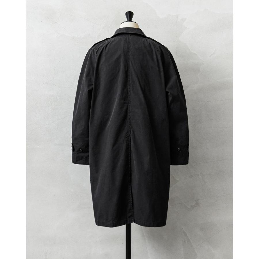 実物 USED 米軍 U.S. NAVY ブラックステンカラーコート ライナー無し