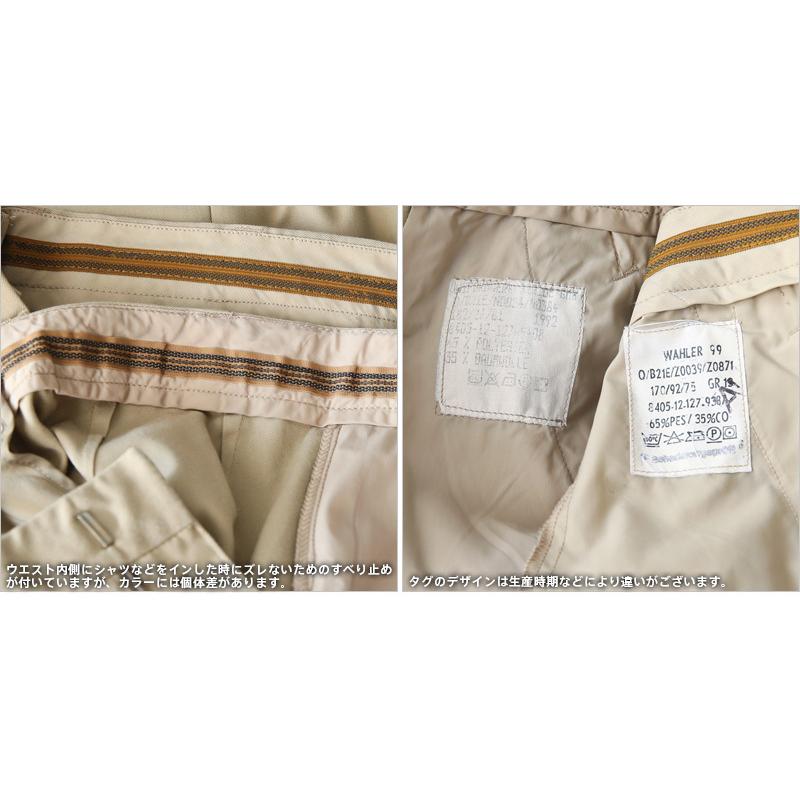 MILITARY 実物 USED ドイツ軍 チノトラウザー KHAKI メンズ MILITARY 実物 USED ドイツ軍 チノトラウザー KHAKI メンズ