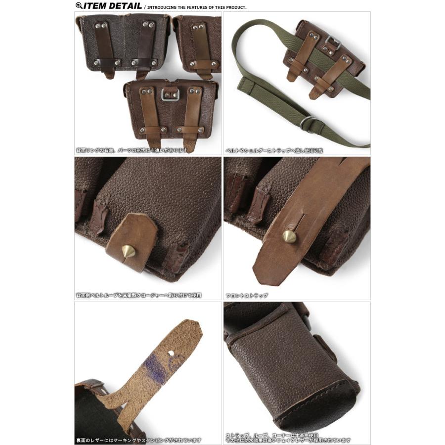 MILITARY 実物 USED ロシア軍 アムニッション レザー ベルト MILITARY 実物 USED ロシア軍 アムニッション レザー ベルト