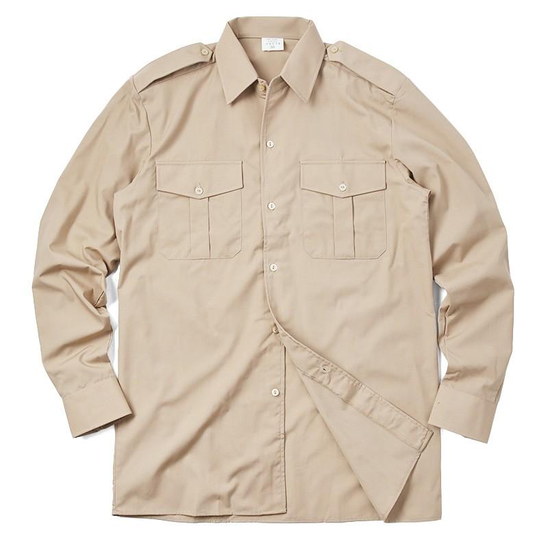 MILITARY（ミリタリー） 実物 新品 ベルギー軍 カーキ SERVICE シャツ