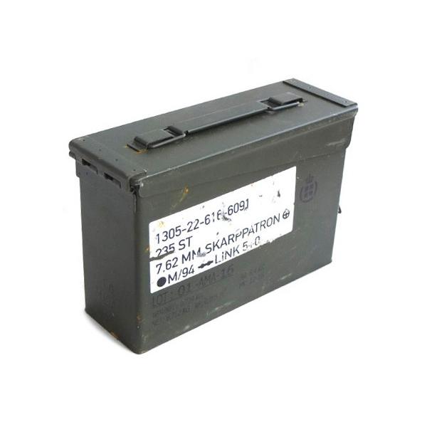 MILITARY 実物 USED デンマーク軍 SMALL AMMO CAN アンモ