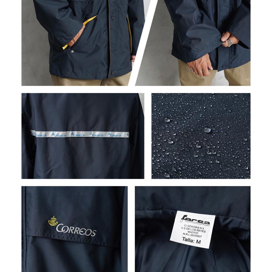実物 新品 デッドストック スペイン Correos ナイロン レインジャケット コレオス 古着 企業ロゴ 郵便局 ユーロ【クーポン対象外】【I】の画像
