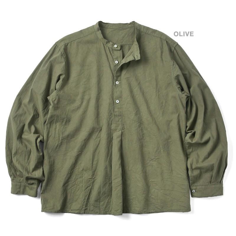 MILITARY 新品 ブルガリア軍 1950年代復刻 グランパシャツ 後