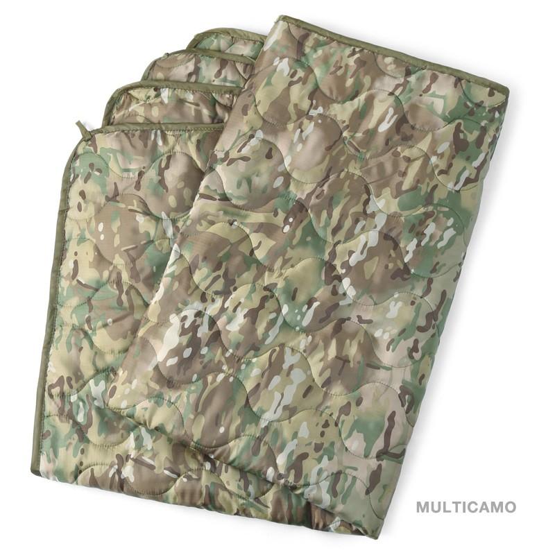 迷彩ポンチョライナーミリタリー　米軍　アウトドアマット　軍モノ MILITARY 新品 米軍タイプ リップストップ キルティング
