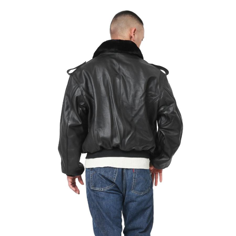 MILITARY 実物 新品 イタリア空軍 AIR FORCE レザーフライト