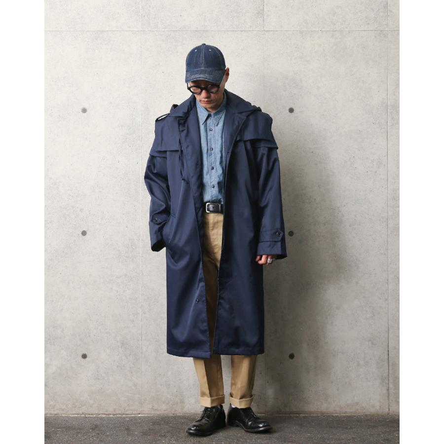 実物 USED ルーマニア軍 オフィサー レインコート NAVY メンズ ミリタリージャケット トレンチコート アウター 雨具 軍服 軍モノ【クーポン対象外】【I】｜waiper｜02