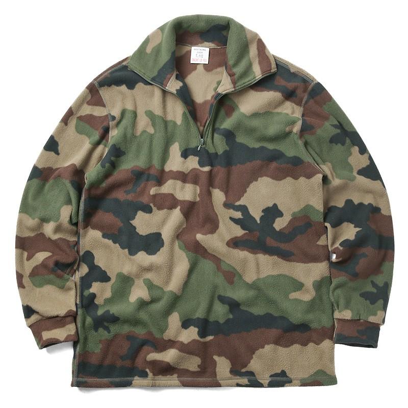 MILITARY（ミリタリー） 実物 新品 フランス軍 F-1 フリース ハーフ