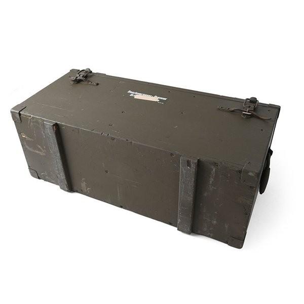 スイス軍　ミリタリー　ボックス　木箱　60S 軍モノ　実物　ヴィンテージ　ウッド MILITARY 【別途送料7,650円】実物 USED スイス軍 ウッド