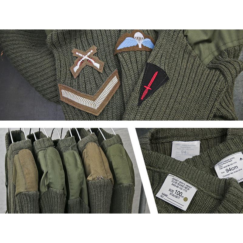 MILITARY 実物 USED イギリス軍 コマンドセーター ニット MILITARY 実物 USED イギリス軍 コマンドセーター ニット