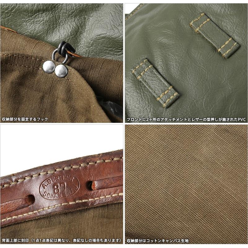 MILITARY 実物 USED スイス軍 PVC レザー ショルダーバッグ