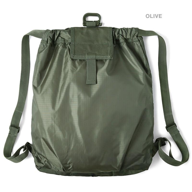 新品 B-167 リップストップ ローリング PACKABLE デイパック メンズ パッカブル ナップサック リュック エコバッグ 収納 折り畳み ミリタリー【T】｜waiper｜12