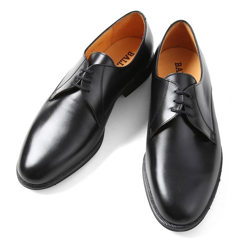 BALLY【US7EEE】ビジネスシューズ プレーントゥ レザー 外羽根 BALLY【US7EEE】ビジネスシューズ プレーントゥ レザー 外羽根