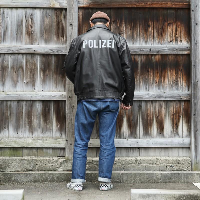 MILITARY（ミリタリー） 実物 USED ドイツ警察 ブラック レザー