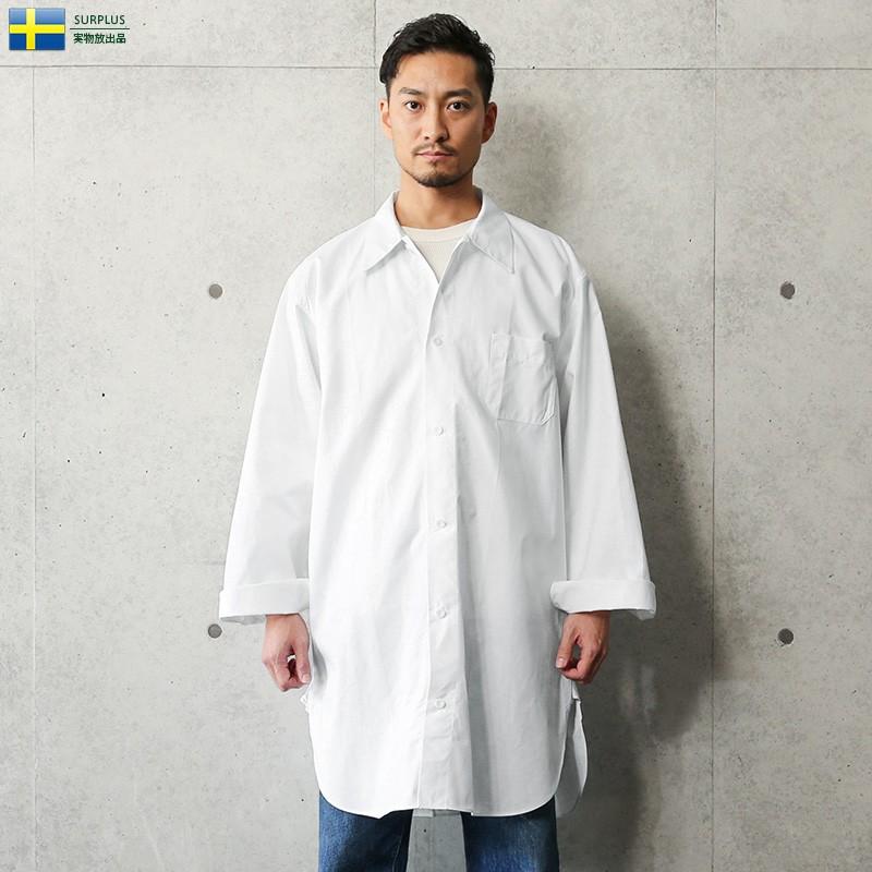70s スウェーデン軍 ホスピタル シャツ DEAD STOCK】70s Swedish Army Hospital Shirts スウェーデン軍