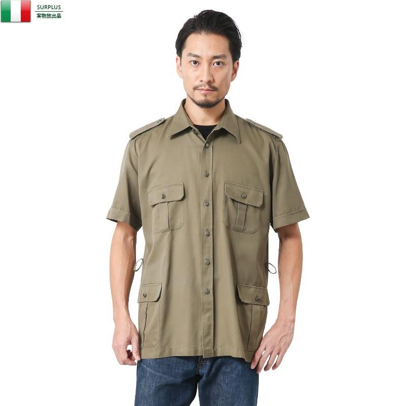 実物 Used イタリア軍 サファリシャツ カーキ ベルト無し メンズ ミリタリーシャツ 半袖 エポレット付き 軍服 軍モノ 放出品 クーポン対象外 I Wip ミリタリーショップwaiper 通販 Yahoo ショッピング