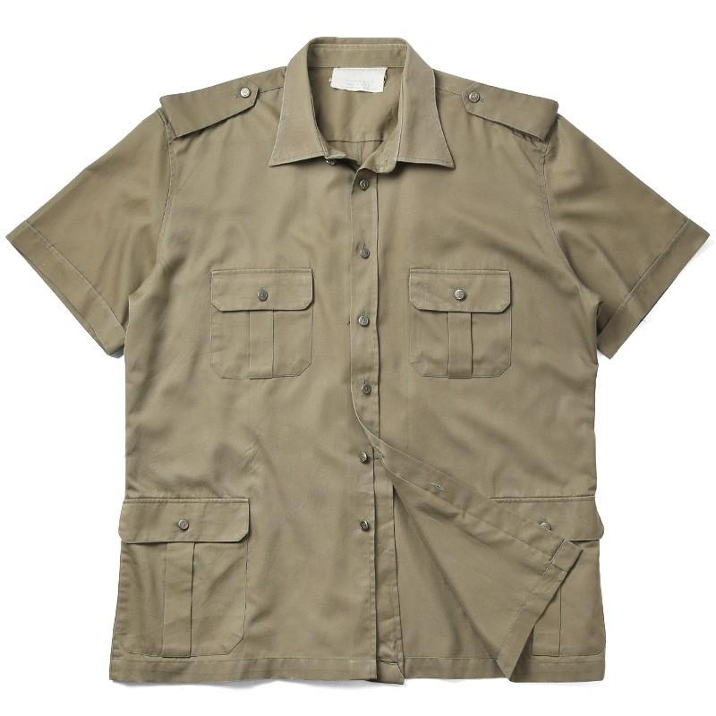 MILITARY（ミリタリー） 実物 USED イタリア軍 サファリシャツ カーキ