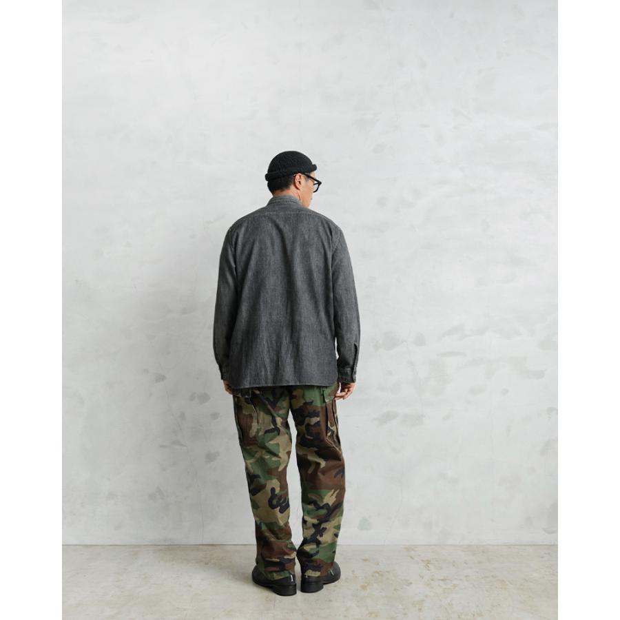 実物 USED 米軍 BDU WOODLAND CAMO カーゴパンツ ノンリップ