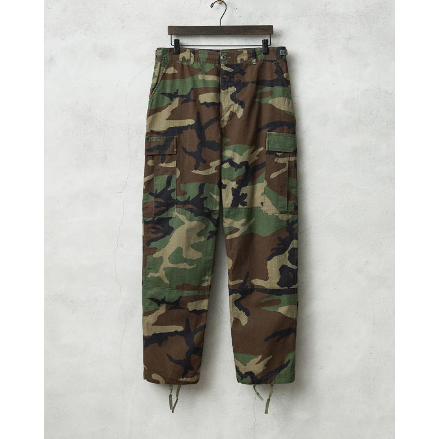 実物 USED 米軍 BDU WOODLAND CAMO カーゴパンツ ノンリップ