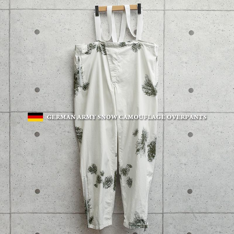 MILITARY 実物 USED ドイツ軍 スノーカモ オーバーパンツ