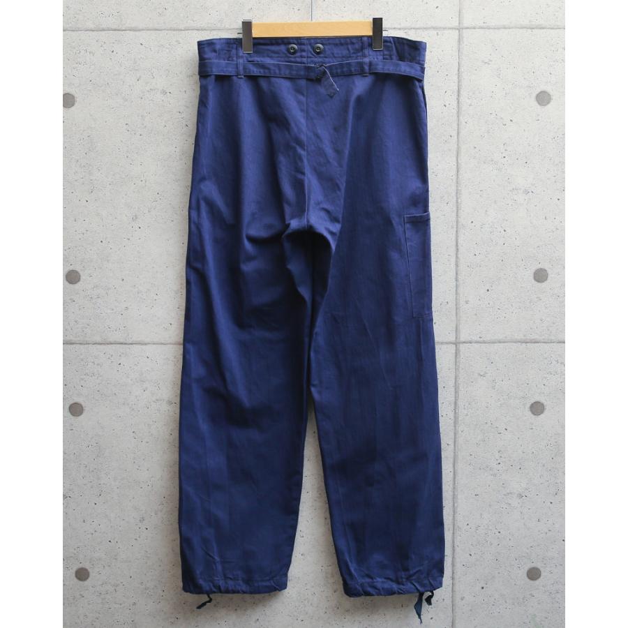 MILITARY 実物 USED ドイツ軍 ヘリンボーンツイル ブルーワーク