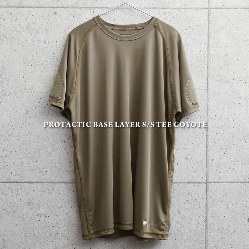 PROTACTIC ベースレイヤー 半袖Tシャツ コヨーテ メンズ 吸汗 速乾 ドライ コンプレッションウェア トレーニング ミリタリーシャツ サバゲー ブランド【T】｜waiper