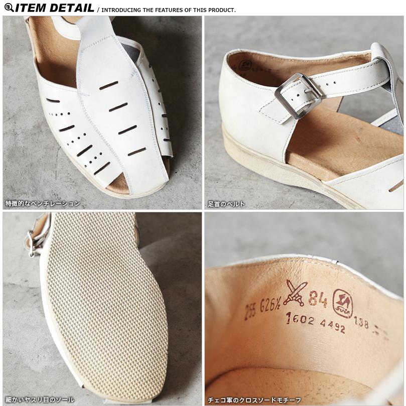 チェコ軍 グルカサンダル ホワイト 軍物　古着 チェコ軍 グルカサンダル ホワイト デッドストック FE039NN 実物