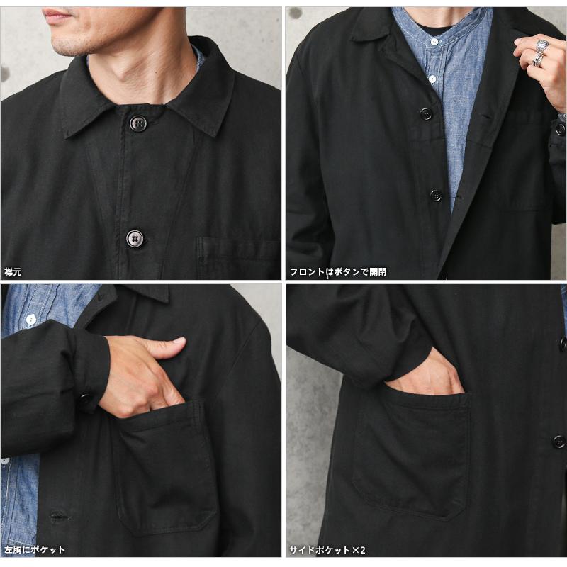 MILITARY 実物 USED チェコ軍 ワークコート BLACK染め