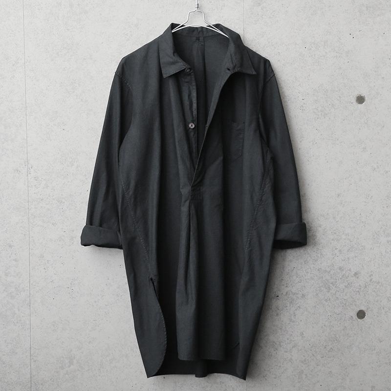 ヴィンテージ グランパシャツ military ワンピース ユーロ MILITARY 実物 新品 デッドストック スウェーデン軍