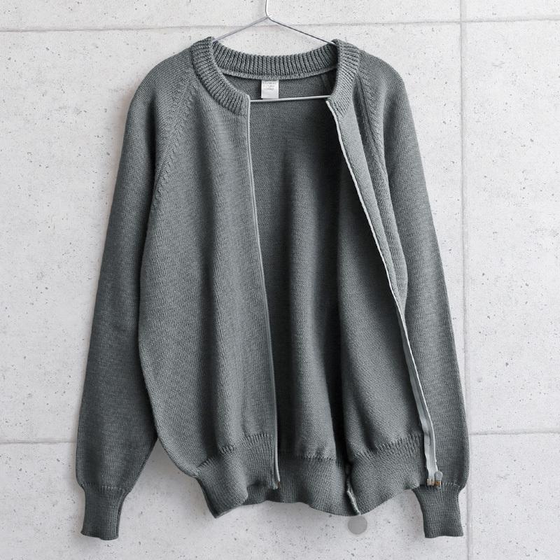 MILITARY 実物 USED チェコ軍 ジップアップ ウールセーター MILITARY 実物 USED チェコ軍 ジップアップ ウールセーター