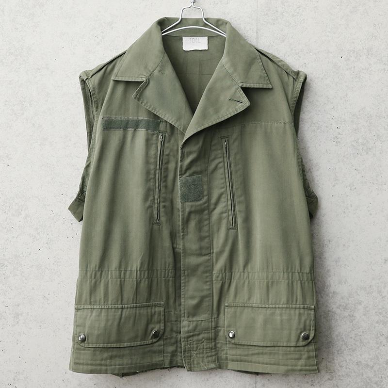 MILITARY（ミリタリー） 実物 USED フランス軍 リメイクベスト メンズ