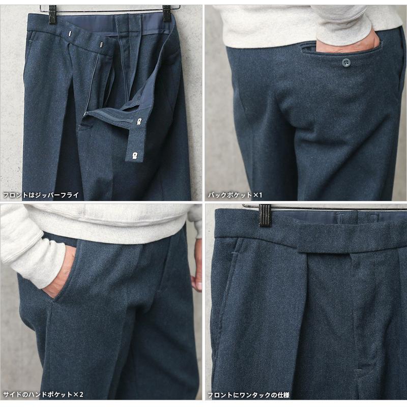 LOEFF ネイビー トラウザーズ LOEFF ネイビー トラウザーズ