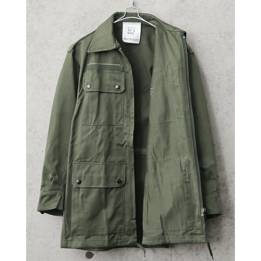 80s フランス軍 ワークコート ワークジャケット ヴィンテージ ミリタリー DEAD STOCK】French Army Work Coat & Belt フランス軍 ワーク