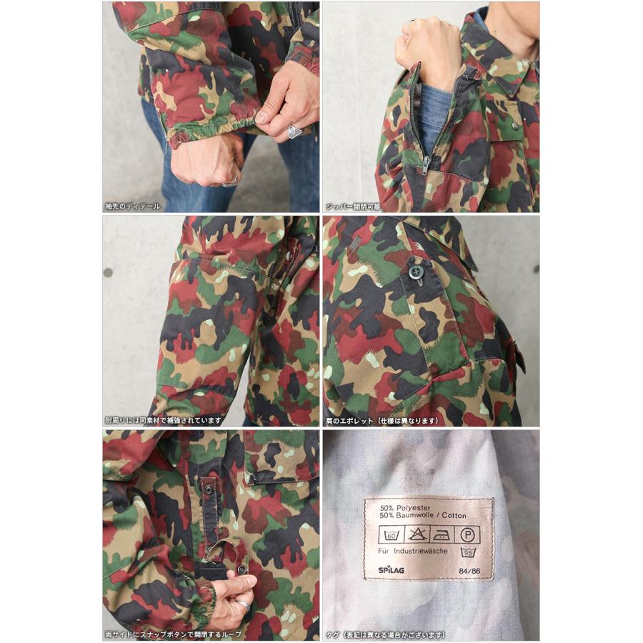 MILITARY 実物 USED スイス軍 M-83 フィールドジャケット メンズ MILITARY 実物 USED スイス軍 M-83 フィールドジャケット メンズ