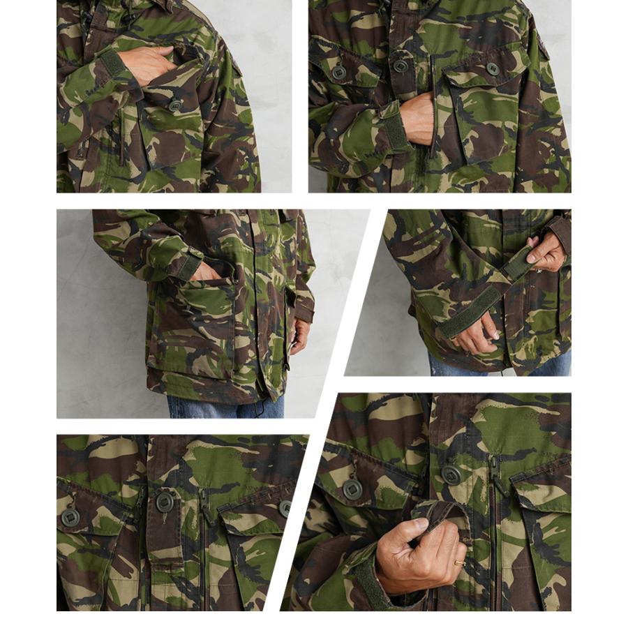 【British Army イギリス軍】コンバットジャケット カモ 迷彩 DPM イギリス軍. DPM迷彩 WINDPROOF コンバットスモック《実物・新品(未