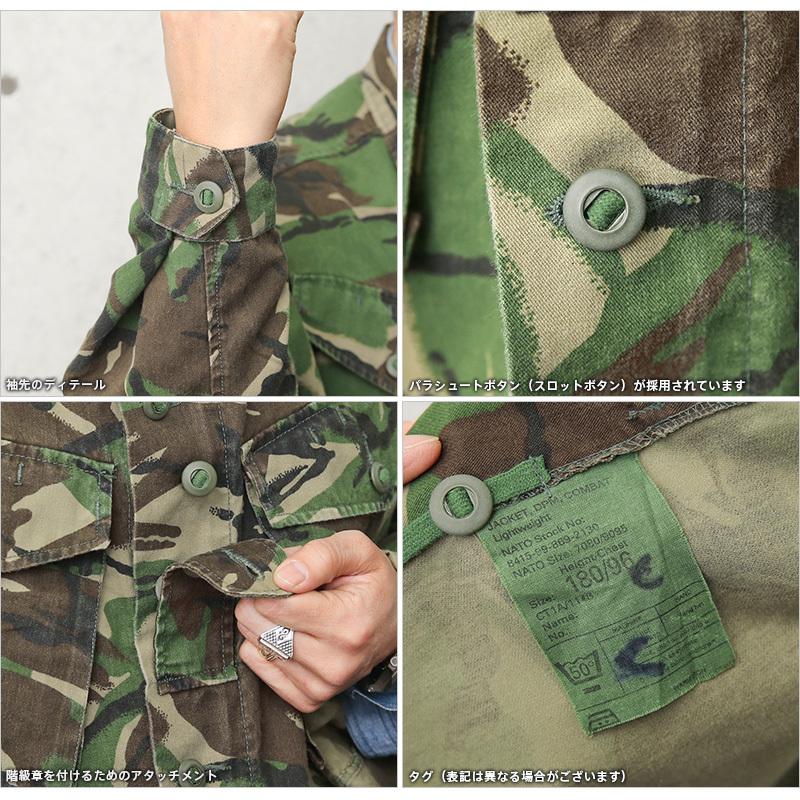 実物 USED イギリス軍 LIGHTWEIGHT COMBAT ジャケット DPMカモ メンズ ミリタリージャケット アウター シャツジャケット 軍服 薄手【クーポン対象外】【I】｜waiper｜08