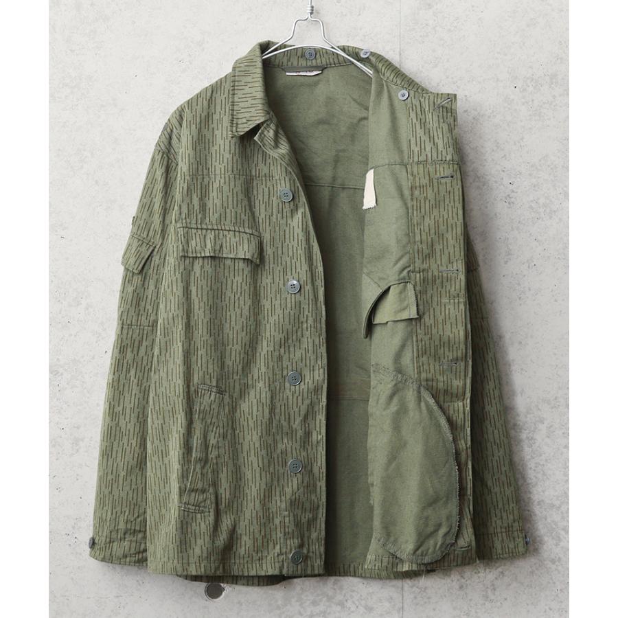 古着◆実物 東ドイツ軍 ミリタリー レインドロップジャケット メンズ M 80年代 NVA 東ドイツ軍 フィールドジャケット ユーロ ミリタリー