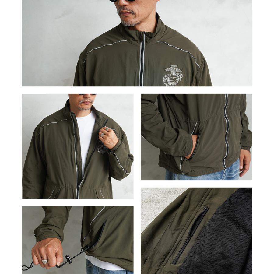 実物 USED 米軍 米海兵隊 U.S.M.C. PT ランニング ジャケット