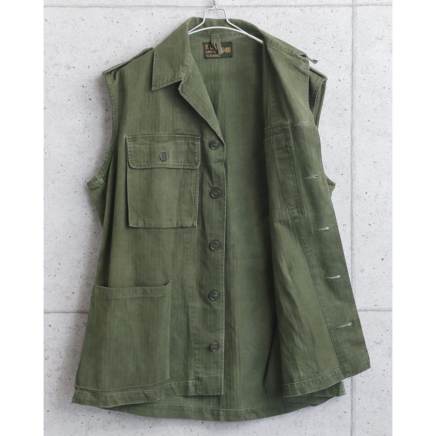 MILITARY 実物 USED オランダ軍 ヘリンボーンツイル（HBT