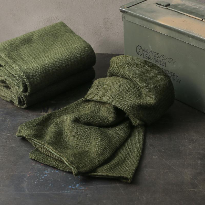 MILITARY（ミリタリー） 実物 USED 米軍 ウールマフラー OD アメリカ軍