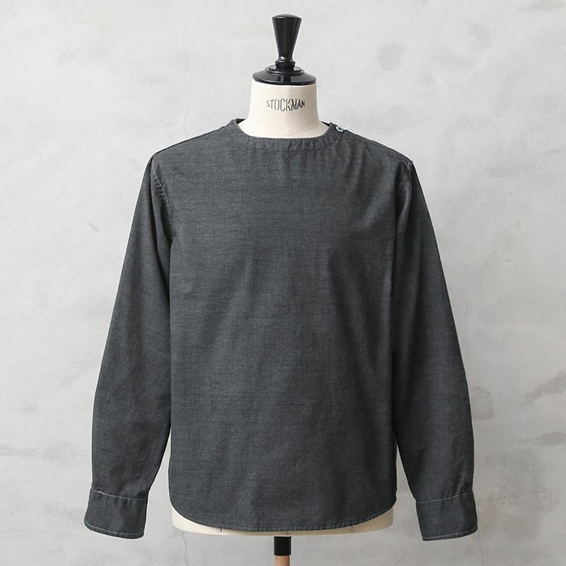1970's~ ルーマニア軍 後染め ノーカラー スリーピングシャツ 1970's~ ルーマニア軍 後染め ノーカラー スリーピングシャツ