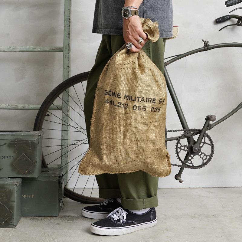 実物 新品 デッドストック フランス軍 ジュートバッグ / 麻袋 ミリタリーグッズ ビンテージ おしゃれ インテリア 軍モノ【クーポン対象外】【I】  :wip-22051002:ミリタリーショップWAIPER - 通販 - Yahoo!ショッピング