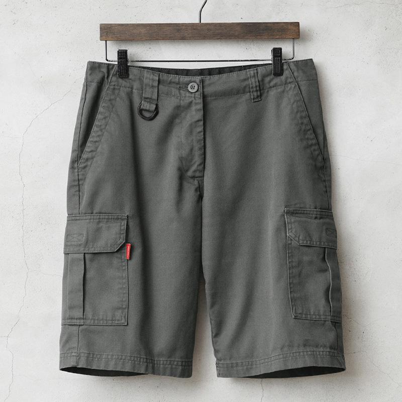 RRL ミリタリー カーゴショーツ 34インチ　ポケット破け有り　グレー MILITARY（ミリタリー） 実物 USED イギリス ROYAL MAIL レディース