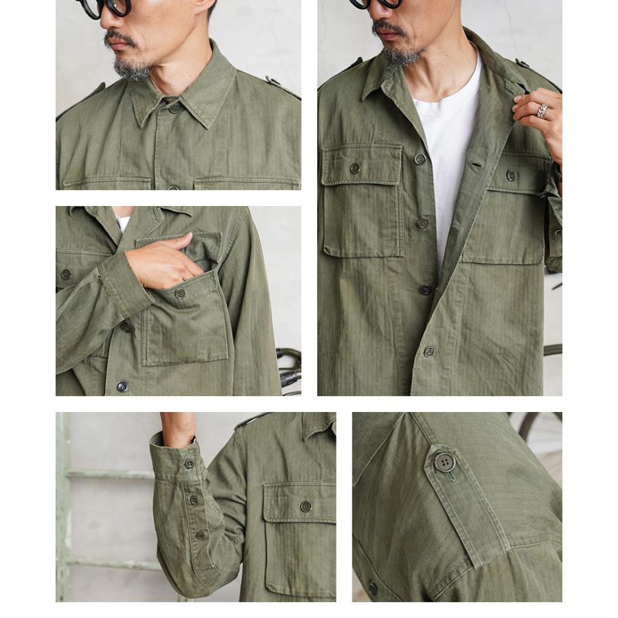 MILITARY 実物 USED オランダ軍 HBT(ヘリンボーンツイル MILITARY 実物 USED オランダ軍 HBT(ヘリンボーンツイル