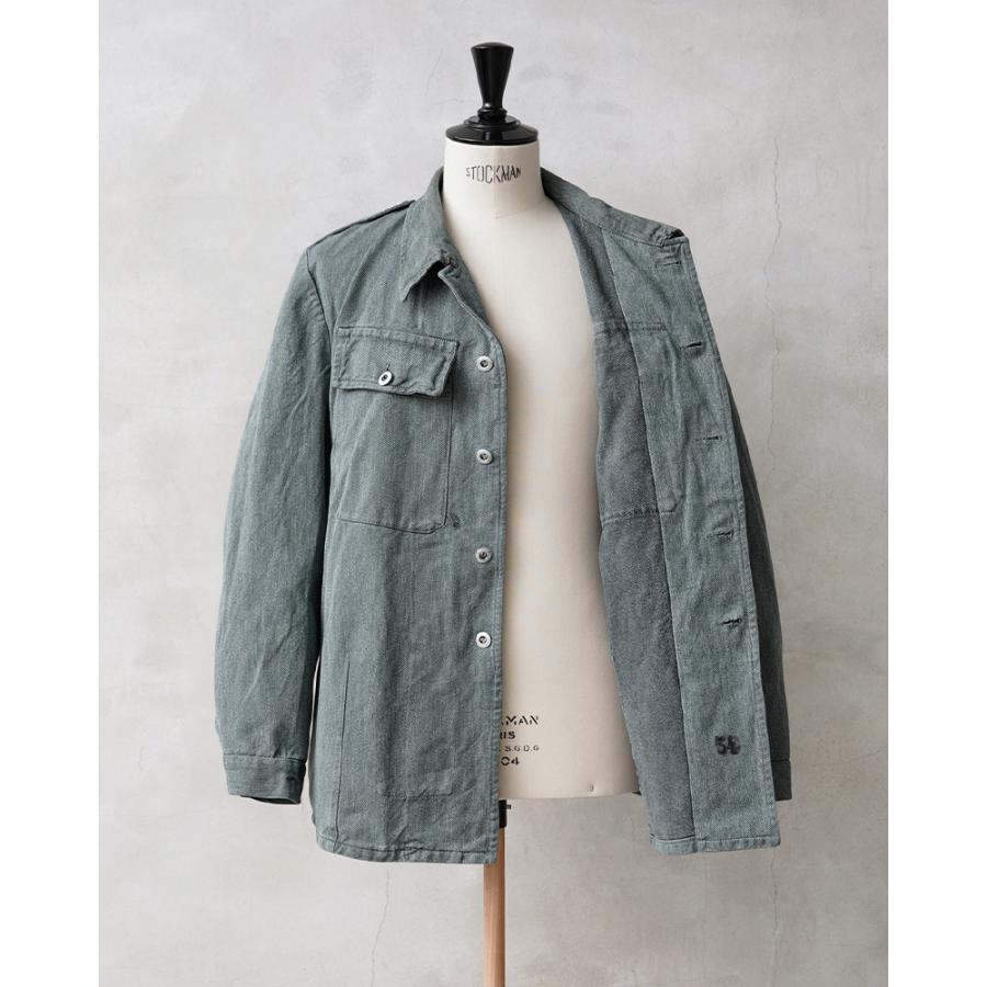 スイス軍　デニム　ワークジャケット MILITARY リジェクト 訳あり品 実物 USED スイス軍 前期型