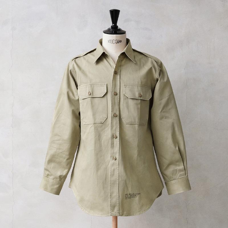 MILITARY 実物 USED 米軍 M-46 ロングスリーブ コットン カーキ MILITARY 実物 USED 米軍 M-46 ロングスリーブ コットン カーキ