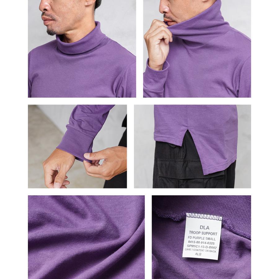 Descenteパープル タートルネック上下 MILITARY（ミリタリー） 実物 新品 デッドストック 米軍 U.S.NAVY